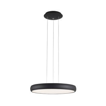 Nova Luce Gap - hanglamp - Ø 51 x 120 cm - 50W LED incl. - zwart