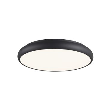Nova Luce Gap - plafondverlichting - Ø 51 x 9 cm - 50W LED incl. - zwart