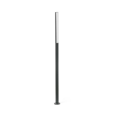 Faro Beret – lantaarnpaal - Ø 6,5 x 180 cm - 16W LED incl. - IP54 - donkergrijs