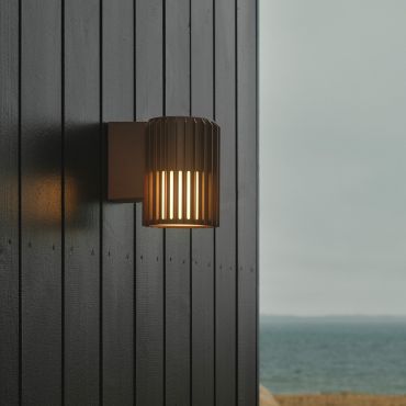 Nordlux Aludra N - buiten wandverlichting - 12,4 x 16,8 x 17,4 cm - IP54 - bruin