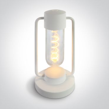 ONE Light Portable Table Lights - oplaadbare traploos dimbare - Ø 13 x 30 cm - 1,8W LED incl. - IP65 - wit