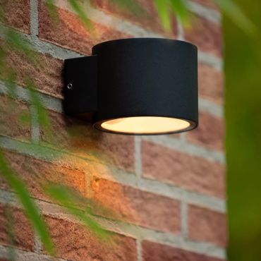 Lucide Oxford - buiten wandverlichting - 13,5 x 11,5 x 11 cm - IP54 - zwart