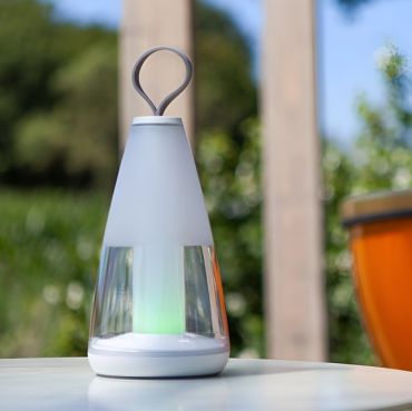 Lutec Pepper - buiten tafellamp - slimme verlichting - Lutec Connect - 12 x 12 x 29 cm - 4,5W LED incl. - IP54 - wit