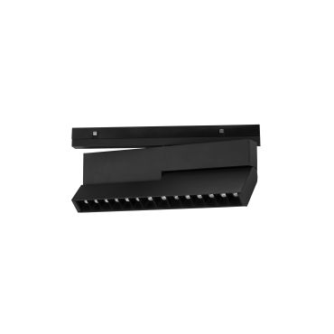 Nova Luce Harn 24V - armatuur voor magnetisch profielsysteem - 24,5 x 11 cm - 15W LED incl. - zandzwart