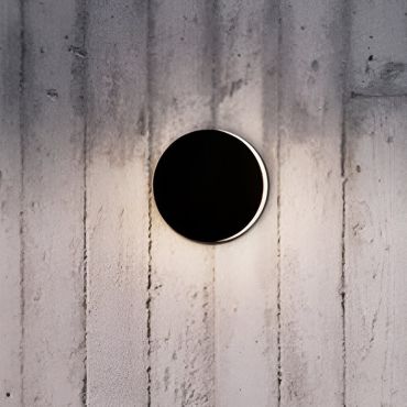 Nova Luce Oono - buiten wandverlichting - Ø 14,5 x 4,7 cm - 11W LED incl. - IP65 - donker antraciet