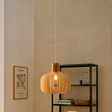 Nordlux Hazo 43 - hanglamp - Ø 43 x 243 cm - natuur