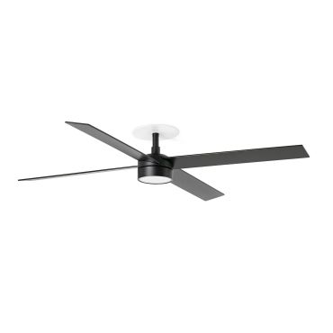 Faro Rudder L - plafondventilator met licht en inbouwrozet - Ø 132 cm - mat zwart