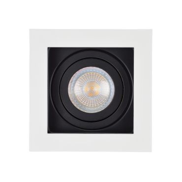 Projectlight Bloq 1 - inbouwspot - 100 x 100 mm, 92 x 92 mm inbouwmaat - wit en zwart