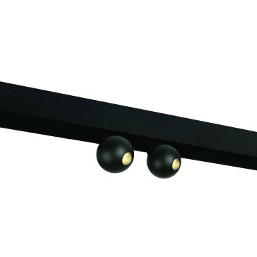 ONE Light magnetisch railsysteem MINI, MIDI &amp; MAXI - railspot 2L - Ø 5,4 x 8 cm - 2 x 7W LED incl. - zwart