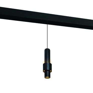 ONE Light magnetisch railsysteem MINI, MIDI &amp; MAXI - hanglamp - Ø 6 x 180 cm - 7W LED incl. - zwart