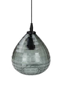 TWEEDEKANS - Vico Hexagon - hanglamp - Ø 20 x 120 cm - fumé