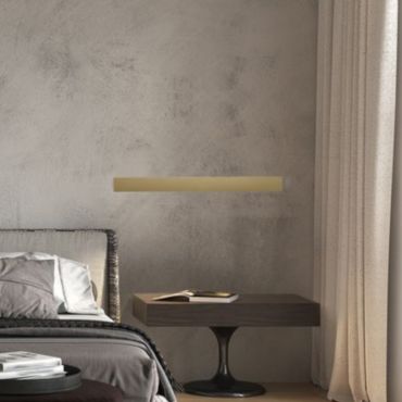 Nova Luce Seline - wandlamp - 7,5 x 2,7 x 90 cm - 36W LED incl. - IP44 - goud