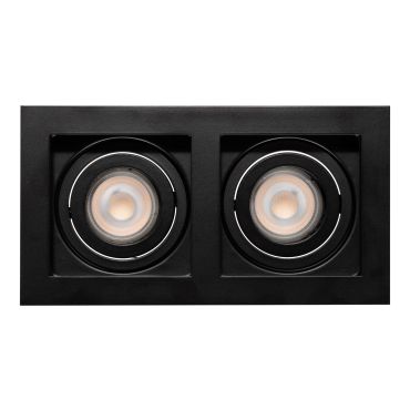 Projectlight Bloq 2L - inbouwspot - 180 x 100 mm, 171 x 92 mm inbouwmaat - zwart