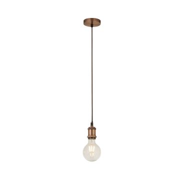 Searchlight Suspension - hanglamp - Ø 9,8 x 150 cm - antiek koper