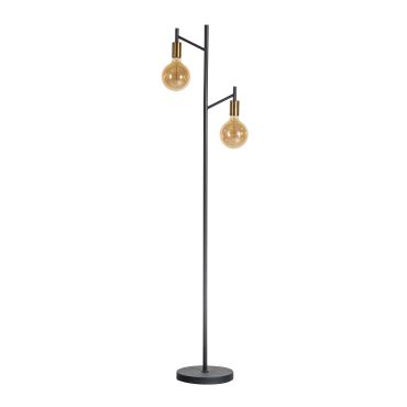 ETH Tree - vloerlamp - 152 cm - zwart en messing
