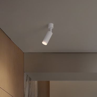 Nova Luce Comet - plafondlamp - Ø 4 x 17 cm - zandwit