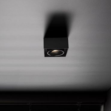 Nova Luce Brook - inbouwspot - 9,6 x 9,6 x 7,8 cm, inbouwmaat 79 mm - zwart
