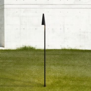 Nova Luce Mabel - tuinpaal op piek - Ø 7,8 x 150 x 7,8 cm - 9W LED incl. - IP54 - donker antraciet