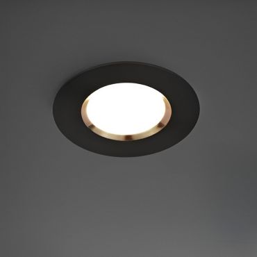 Nordlux Smart Dorado - inbouwspot - slimme verlichting - Ø 85 mm, Ø 72 mm inbouwmaat - 4,7W LED incl. - IP65 - zwart