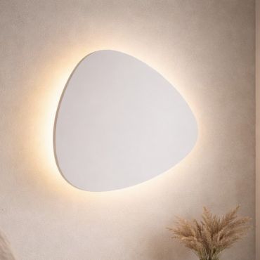 Nova Luce Atena - wandlamp - 24,8 x 23,9 x 3,5 cm - 12W LED incl. - zandwit