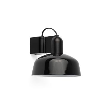 Faro Tatawin - wandlamp - Ø 18,4 x 15,5 cm - satijnzwart en glanszwart