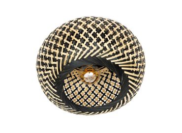 ETH Otis - plafondlamp - Ø 30 x 25 cm - zwart en lichtbruin