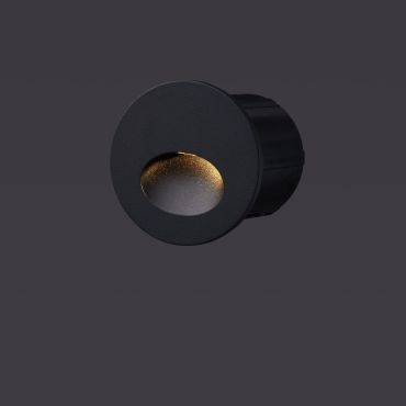 Nova Luce Circe - inbouw wandverlichting - Ø 7 x 6,5 cm - 3W LED incl. - IP54 - donker antraciet