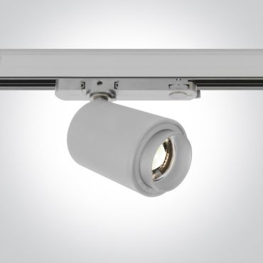 ONE Light COB Zoomable Cylinder - rail spot - Ø 7,5 x 12 cm - 20W LED incl. - wit - witte lichtkleur