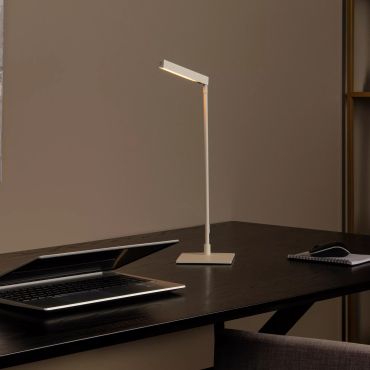 Lucide Lavale - tafellamp - 27,2 x 13 x 42,3 cm - 3W LED met dimfunctie incl. - wit