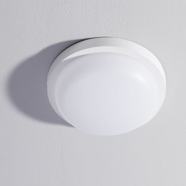 Nova Luce Reo - buiten plafondverlichting - Ø 23,5 x 7,5 cm - 19W LED incl. - IP65 - zandwit