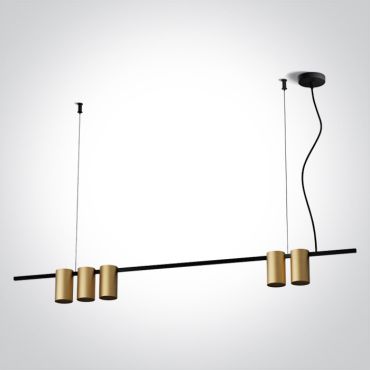 ONE Light Pendants - hanglamp - 100 x 150 cm - geborsteld messing
