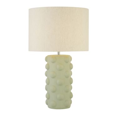 Searchlight Crazy - tafellamp - Ø 38 x 54 - groen en grijs