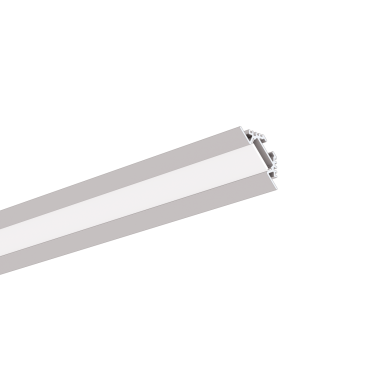 KLUS Pac-alu - hoek ledprofiel - 3,04 cm breed met 1,31cm vensterbreedte - geanodiseerd zilver