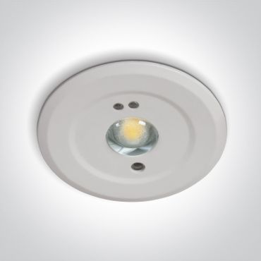ONE Light Emergency LED - inbouwspot - Ø 45 mm, Ø 35 mm inbouwmaat - 1,5W LED incl. - wit