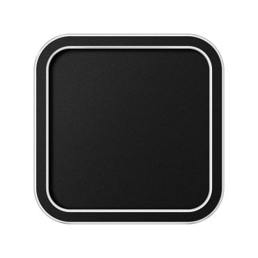 ETH Loïs - plafondlamp - 30 x 30 x 5 cm - 3 stappen dimbaar - 24W LED incl. - IP44 -  zwart