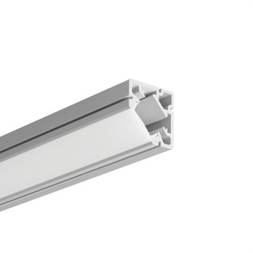 KLUS 45-plus - hoek ledprofiel - 1,9 x 1,9 cm - geanodiseerd zilver