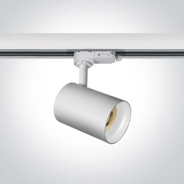 ONE Light Dark Light GU10 Track Spot Range - rail spot - Ø 6,8 x 10 cm - wit