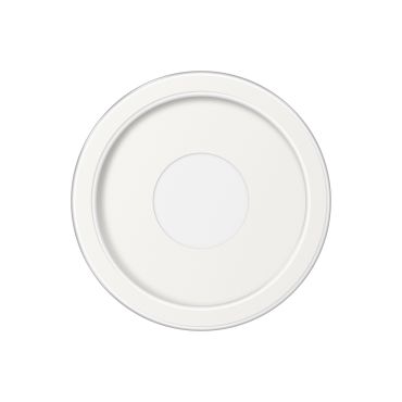 ETH Loïs - plafondlamp - Ø 23 x 6 cm - 3 stappen dimbaar - 15W LED incl. - IP44 -  wit