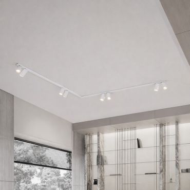 Nova Luce Oso - opbouwspot - 150 x 150 x 10,5 cm - wit