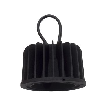 Nova Luce Cob - LED module - Ø 6,3 x 3,8 cm - 10W LED incl. niet dimbaar - IP44 - zwart - witte lichtkleur