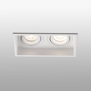 Faro Hyde - inbouwspot - 171 x 89 mm, 165 x 83 mm inbouwmaat - mat wit