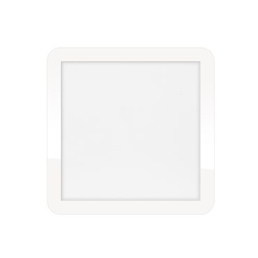 ETH Anne Square - plafondlamp - 30 x 2,7 x 30 cm - 3 stappen dimbaar - 18W LED incl. - IP44 - wit