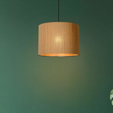 Lucide Magius - hanglamp - Ø 42 x 160 cm - lichtbruin en zwart