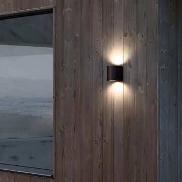 Nordlux Canto 2 - buiten wandverlichting - 8,7 x 10,6 cm - 2x 10,6W LED incl. - IP44 - zwart