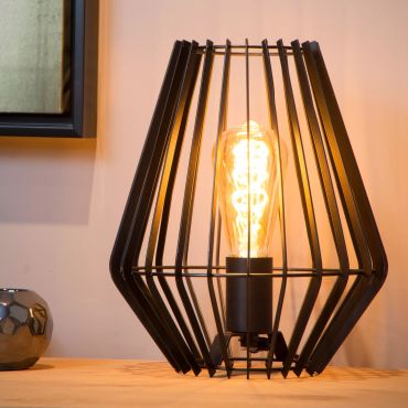 Lucide Reda - tafellamp - Ø 23,5 x 26 cm - zwart