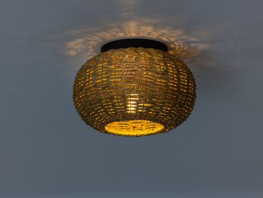 ETH Nina - plafondlamp - Ø 30 x 25 cm - bruin