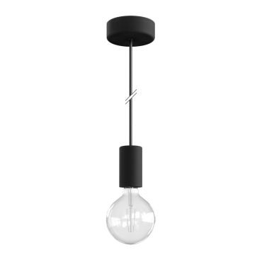 Creative Cables Eiva - buitenhanglamp met siliconen plafondbevestiging - Ø 12,5 x 164,5 cm - IP65 - zwart