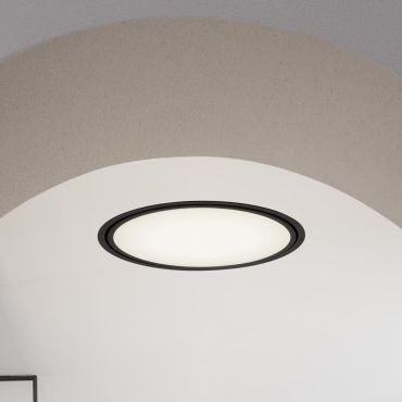 Nova Luce Perfect Profile Trimless - inbouwspot op afstandsbediening (incl.) - Ø 440 mm, 420 mm inbouwmaat - 24W dimbare LED incl. - 2700K-6000K - zwart