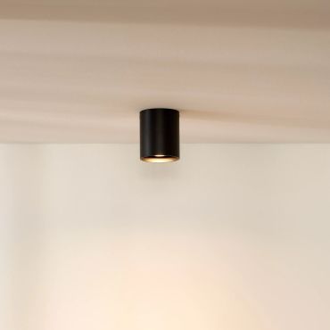Lucide Bodi round - opbouwspot - Ø 8 x 9,5 cm - zwart