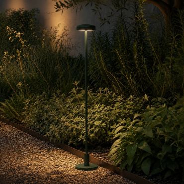 VK Lighting Jade - tuinpaal incl. voet en grondpiek - Ø 7 x 53,4 cm - 1W LED incl. - IP65 - groen